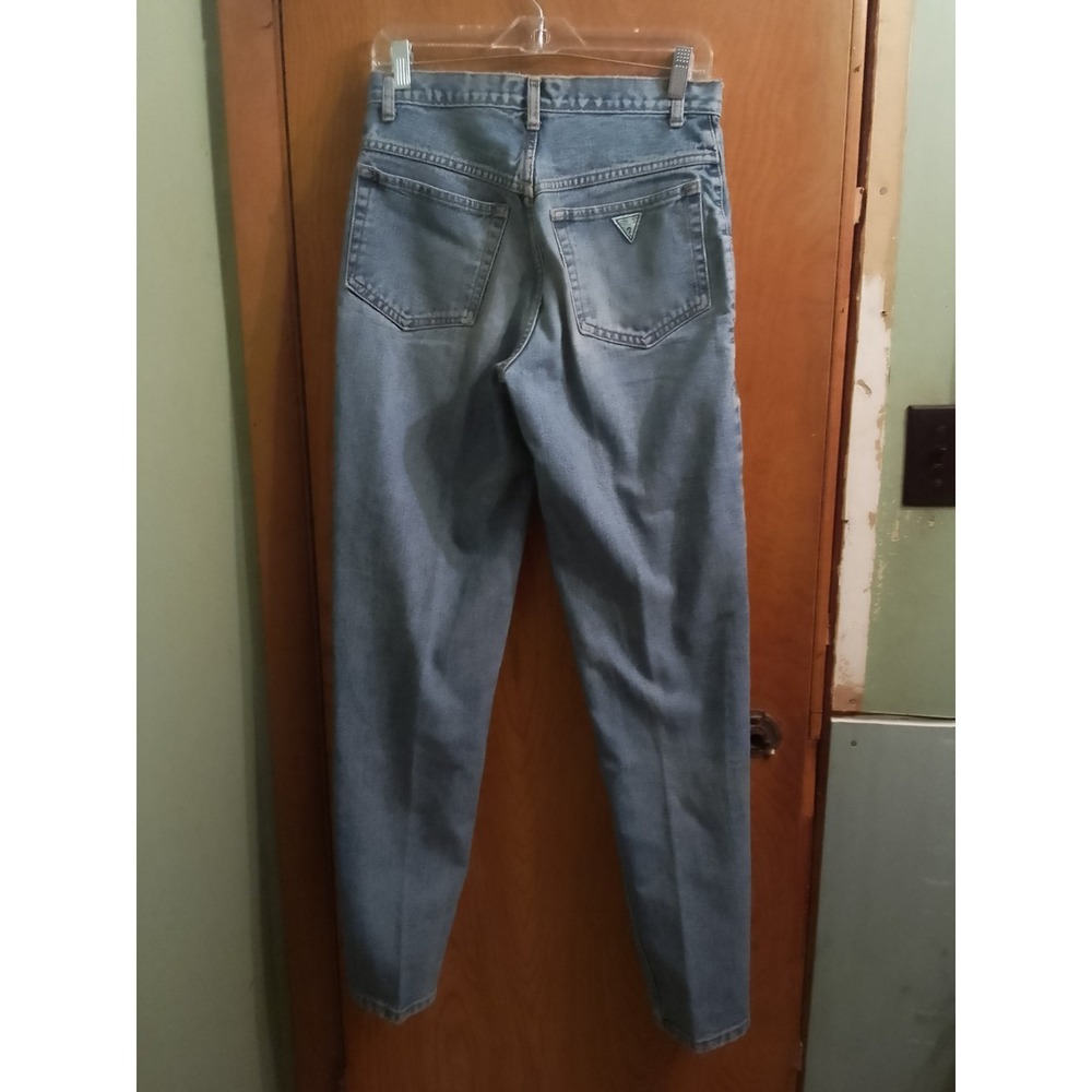 Mens Vintage Made In U.S.A Guess 1980's Double Closure Relaxed Tapered Fit Green